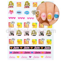 Sticker para Uñas Barbie