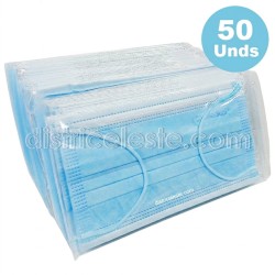 Caja x 50 Tapabocas Azules...