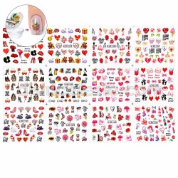 Cartón Stickers de Agua con...