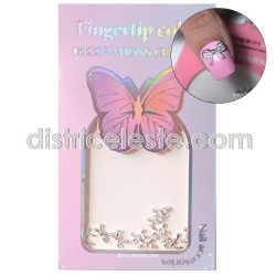 Moñitos Coquette 3D Plateados