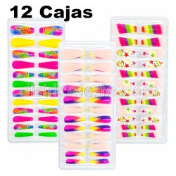 Paquete x 12 Cajas Uñas...