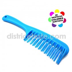 Peineta Doble Diente Plástica